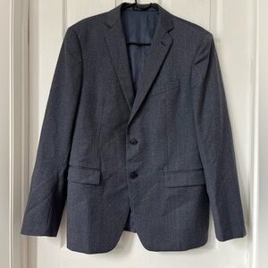 John Varvatos Star USA Bedford blue Sport Coat Suit Jacket Wool Blazer Coat 42R